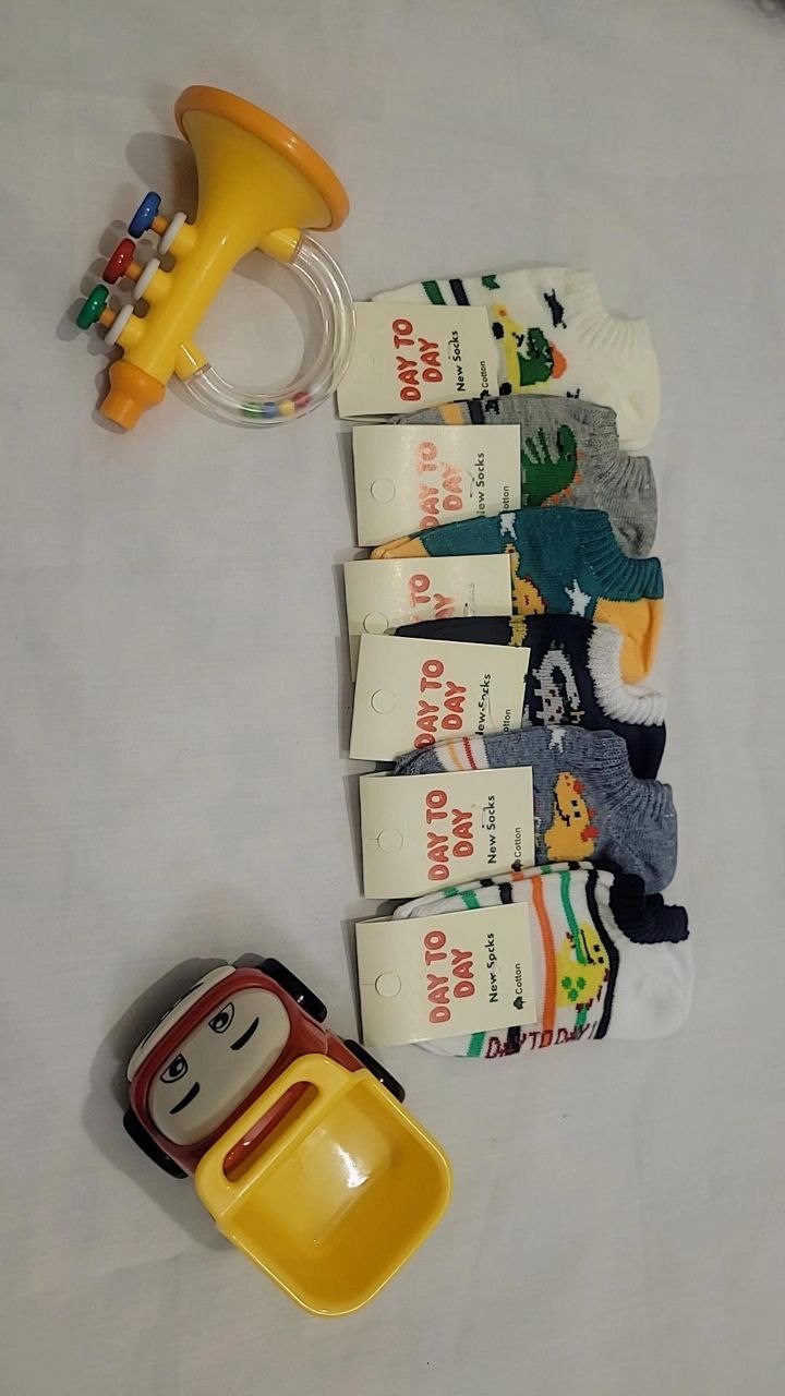 تصویر از جوراب مچی دخترانه پسرانه تک سایز (پک 5 عددی )